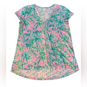 Lilly Pulitzer Hangin Around Monkey Etta Top Size Small